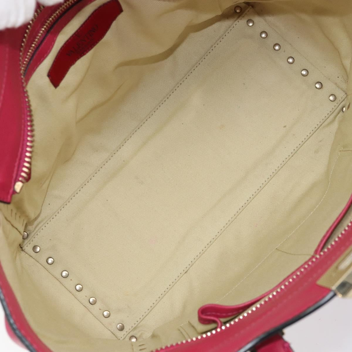 Valentino Garavani Rockstud Tote Rigid Leather, Pink, Leather, Tote Bag