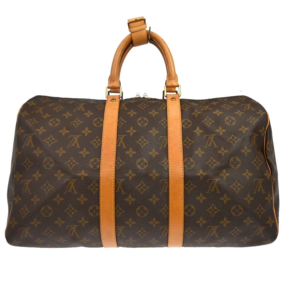 Louis Vuitton Keepall Monogram Canvas, Brown, Canvas, Travel Bag