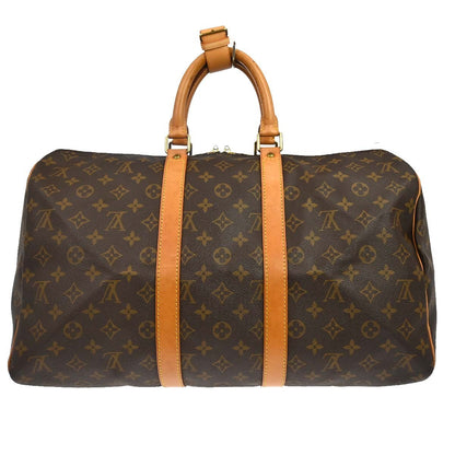 Louis Vuitton Keepall Monogram Canvas, Brown, Canvas, Travel Bag