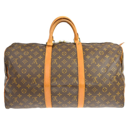 Louis Vuitton Keepall Monogram, Brown, Canvas, Travel Bag