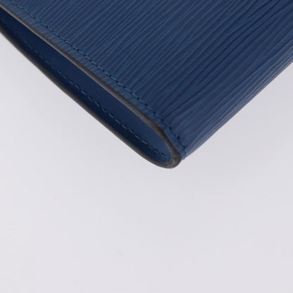 Louis Vuitton Pochette Accessoires Epi, Blue, Leather, Clutch