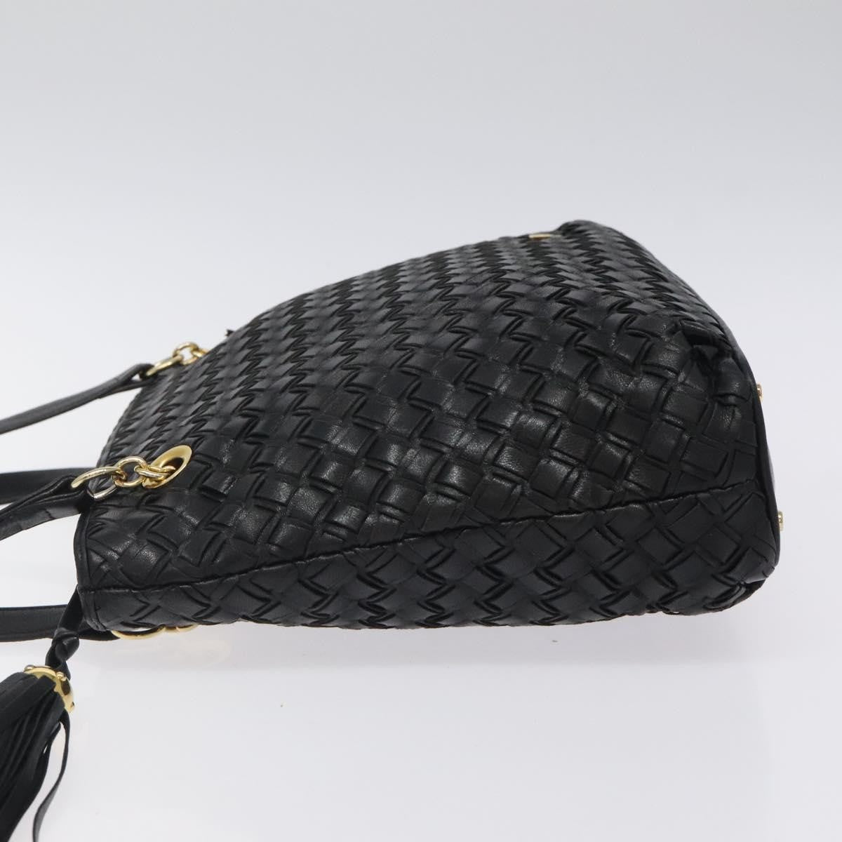Bally Vintage Quilted leather, Black, Leather, Shoulder Bag