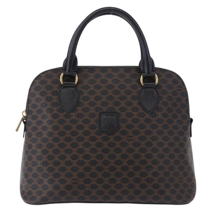 Celine Macadam Toile Triomphe, Black, Canvas, Handbag