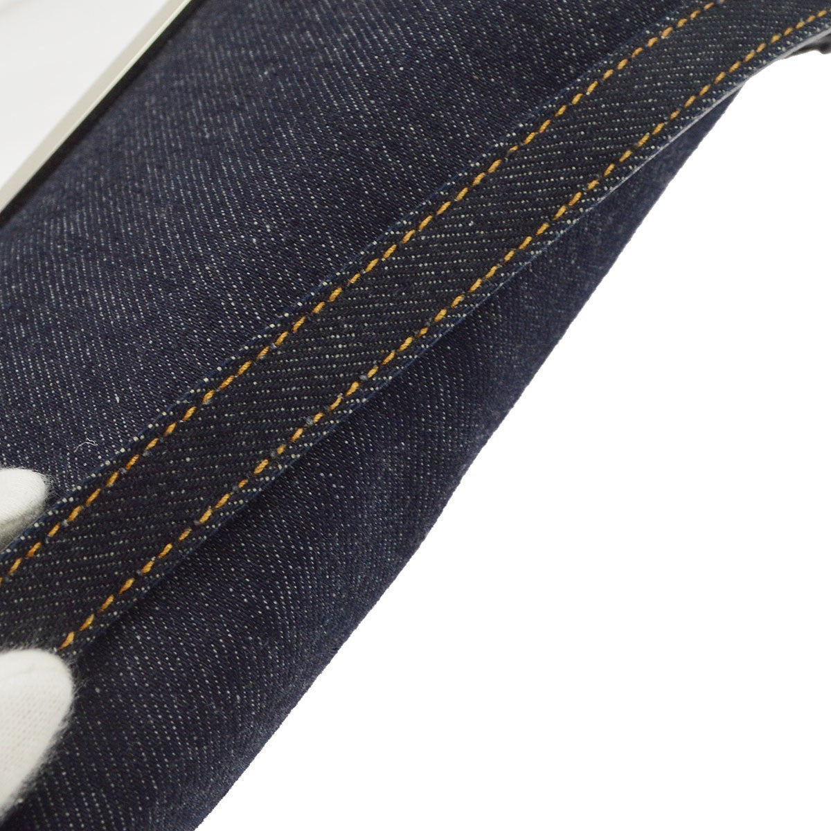 Fendi Convertible Baguette Denim, Blue, Denim, Handbag