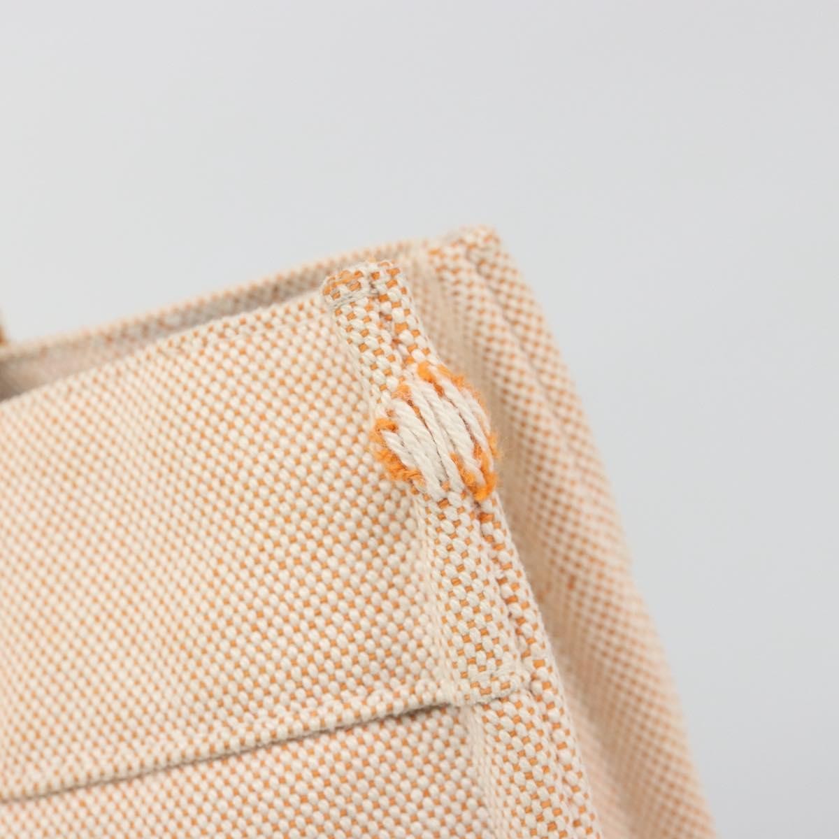 Hermes Fourre Tout Toile, Orange, Canvas, Tote Bag