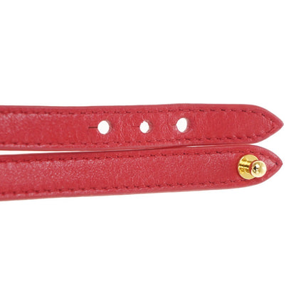 Bvlgari Serpenti Forever Double Wrap Leather, Red, Leather, Bracelet
