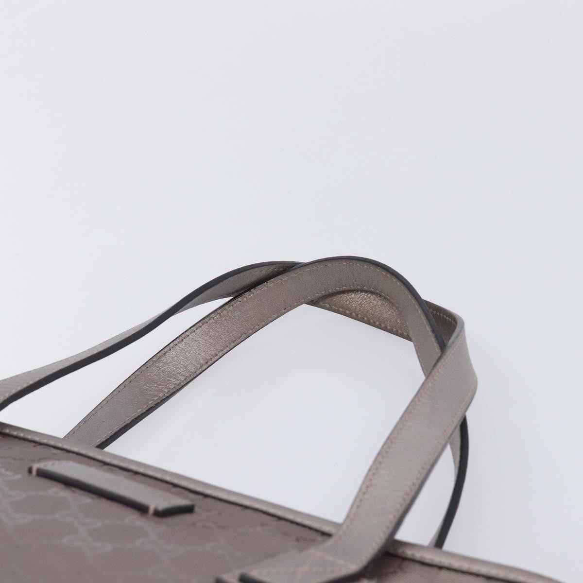 Gucci Tote GG Imprime, Silver, Canvas, Tote Bag