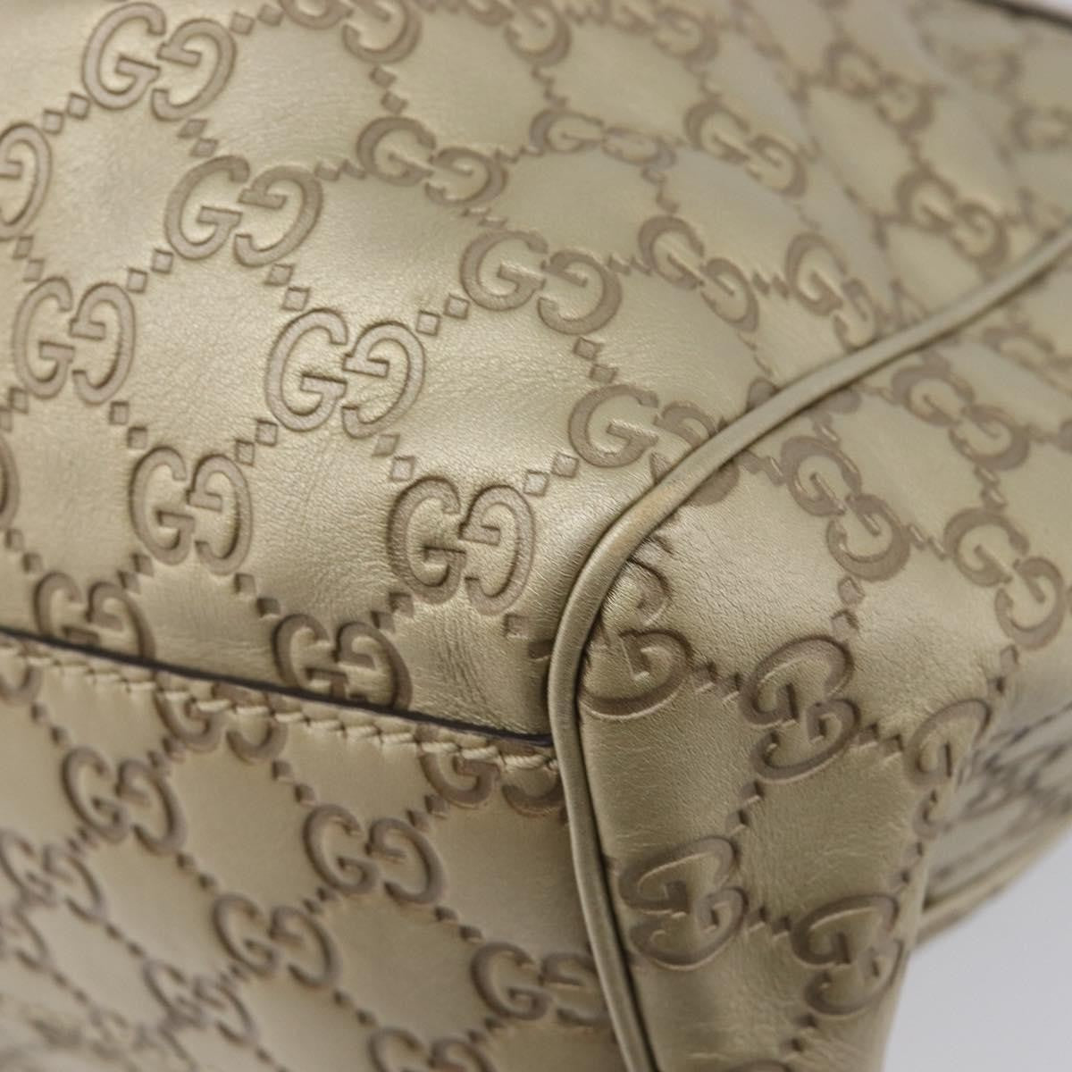 Gucci Sukey Guccissima Leather, Gold, Canvas, Tote Bag