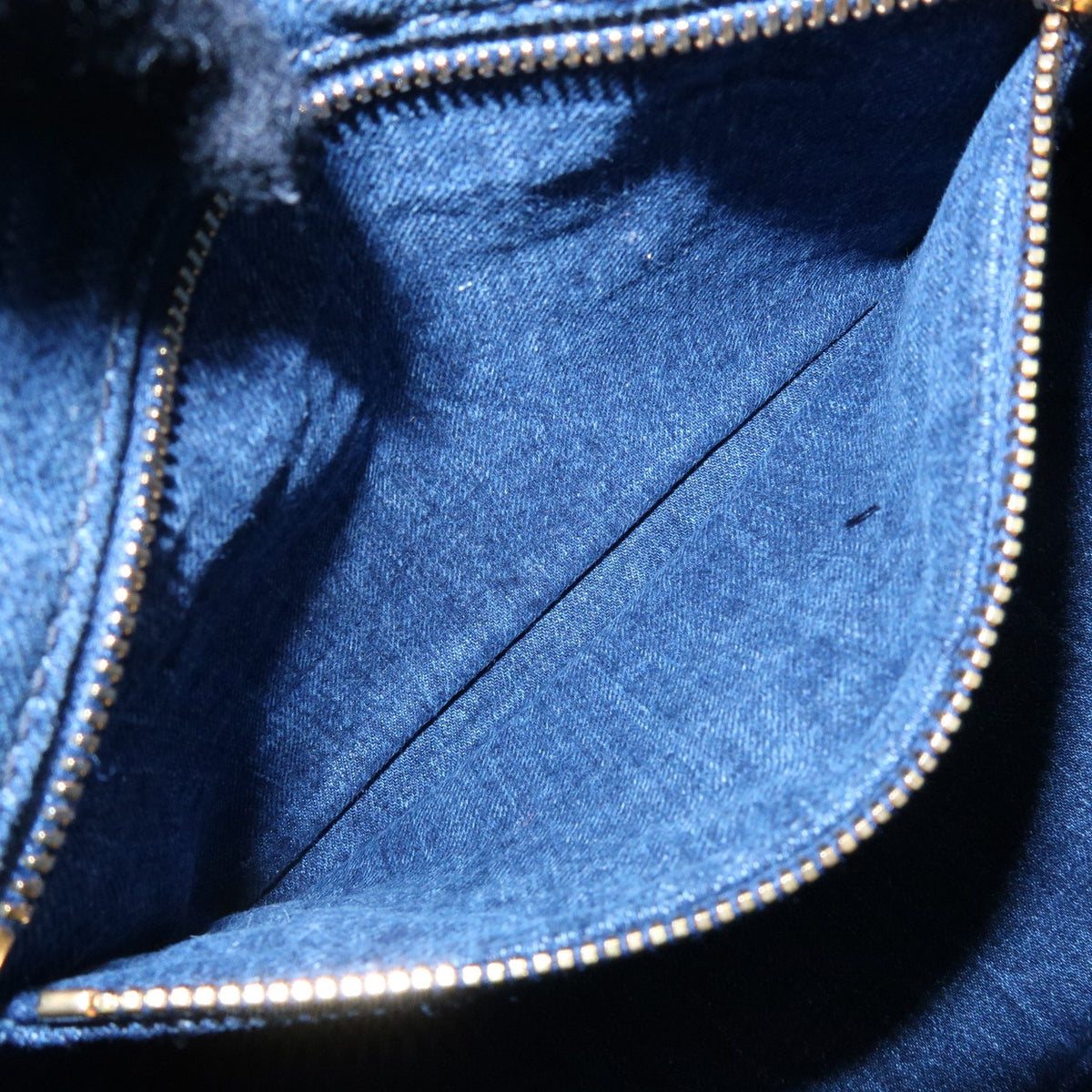 Prada Canapa Convertible Denim, Blue, Denim, Tote Bag