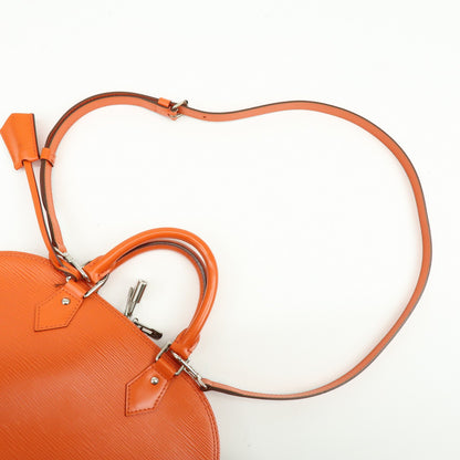 Louis Vuitton Alma Epi Leather, Orange, Leather, Handbag
