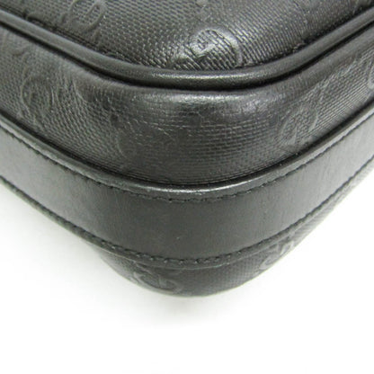 Gucci Convertible Briefcase Guccissima Leather, Black, Leather, Briefcase