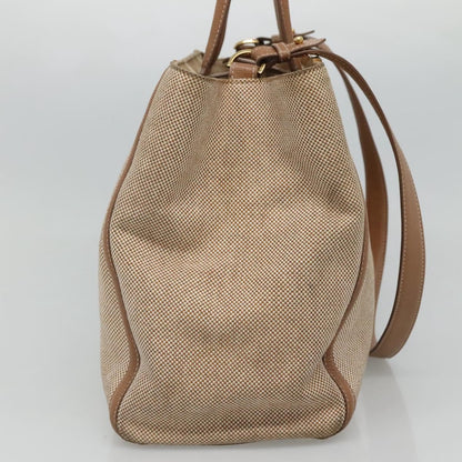 Fendi 2Jours Canvas, Beige, Canvas, Tote Bag