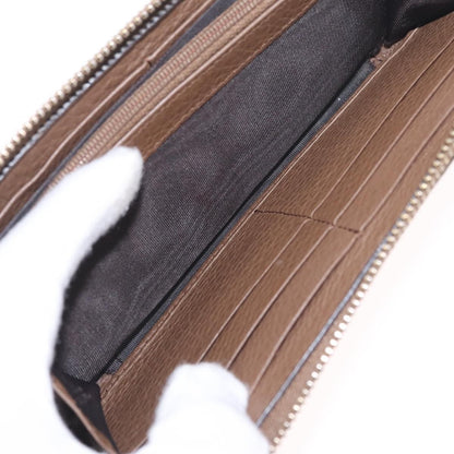 Gucci Soho Double Zip Around Leather, Brown, Leather, Wallet