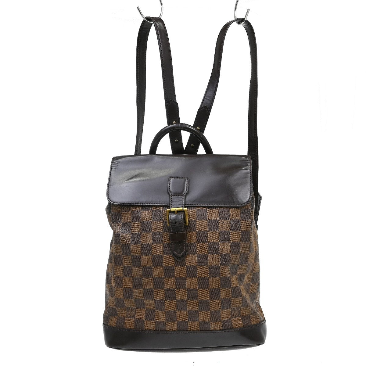 Louis Vuitton Soho Damier Ebene, Brown, Canvas, Backpack