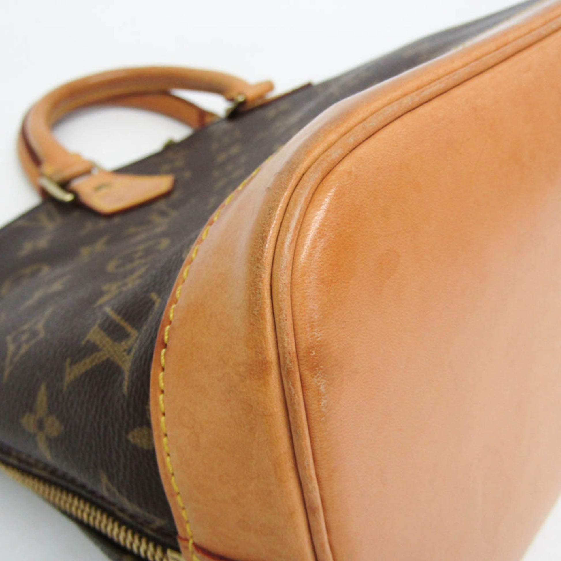 Louis Vuitton Alma Monogram, Brown, Canvas, Handbag