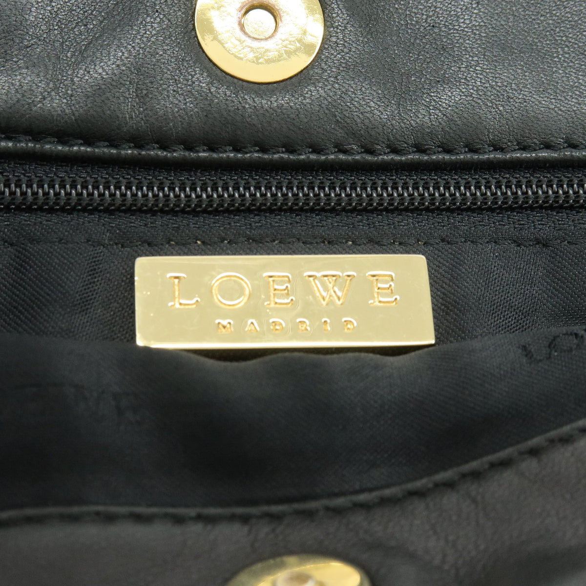 Loewe Shoulder bag Leather, Black, Leather, Shoulder Bag