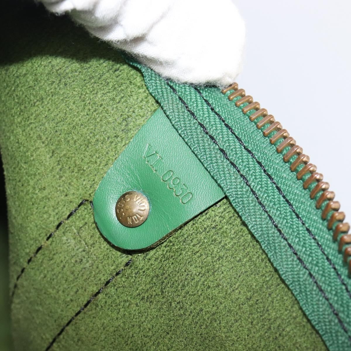 Louis Vuitton Keepall Epi Leather, Green, Leather, Travel Bag