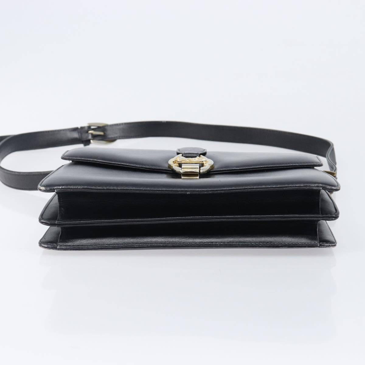 Celine Horse Carriage Leather, Black, Leather, Shoulder Bag