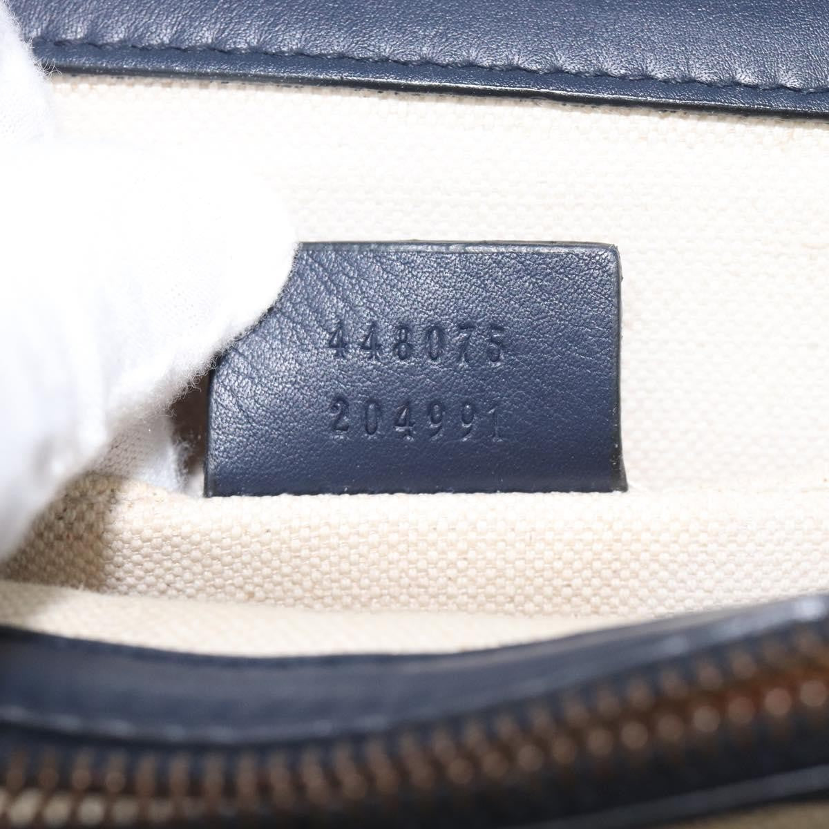 Gucci Dionysus Bamboo Top Handle Leather, Navy, Leather, Handbag
