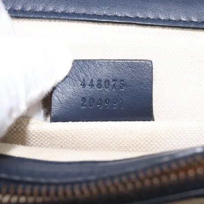 Gucci Dionysus Bamboo Top Handle Leather, Navy, Leather, Handbag