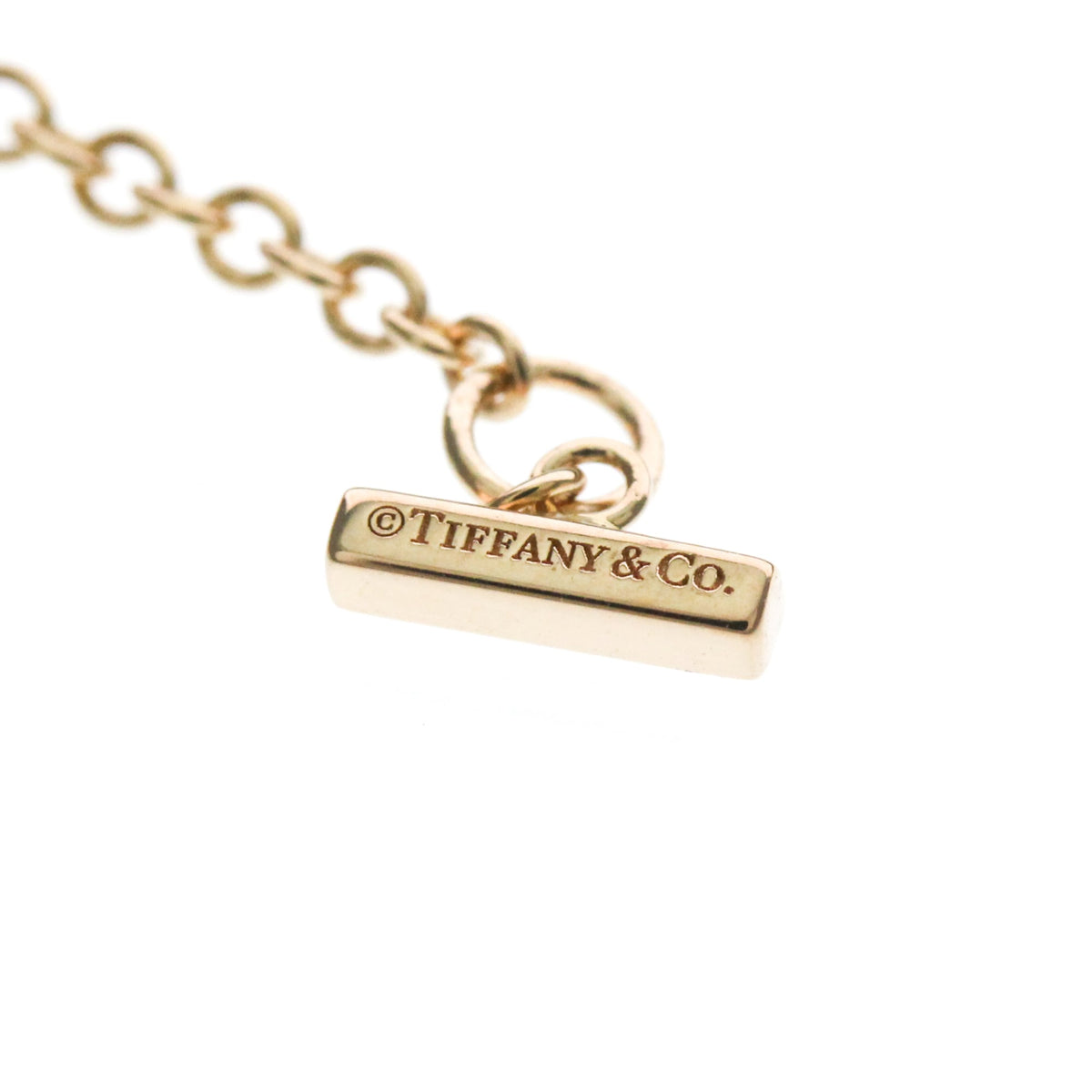 Tiffany & Co. T Circle Chain 18K Rose Gold with Mother of Pearl and Diamonds, Gold, Pink Gold, Bracelet