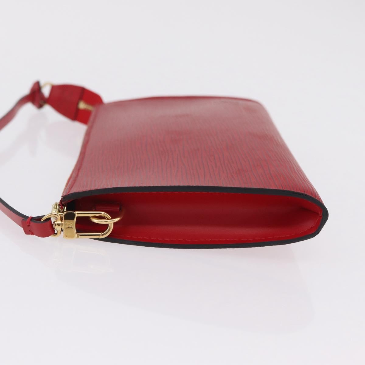 Louis Vuitton Pochette Accessoires Epi Leather, Red, Leather, Clutch