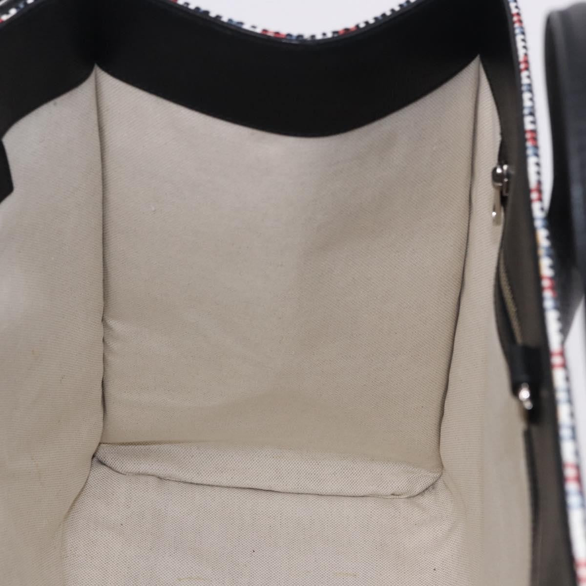 Gucci ICCUG Tote Embroidered Faux Raffia, Multicolour, Canvas, Tote Bag