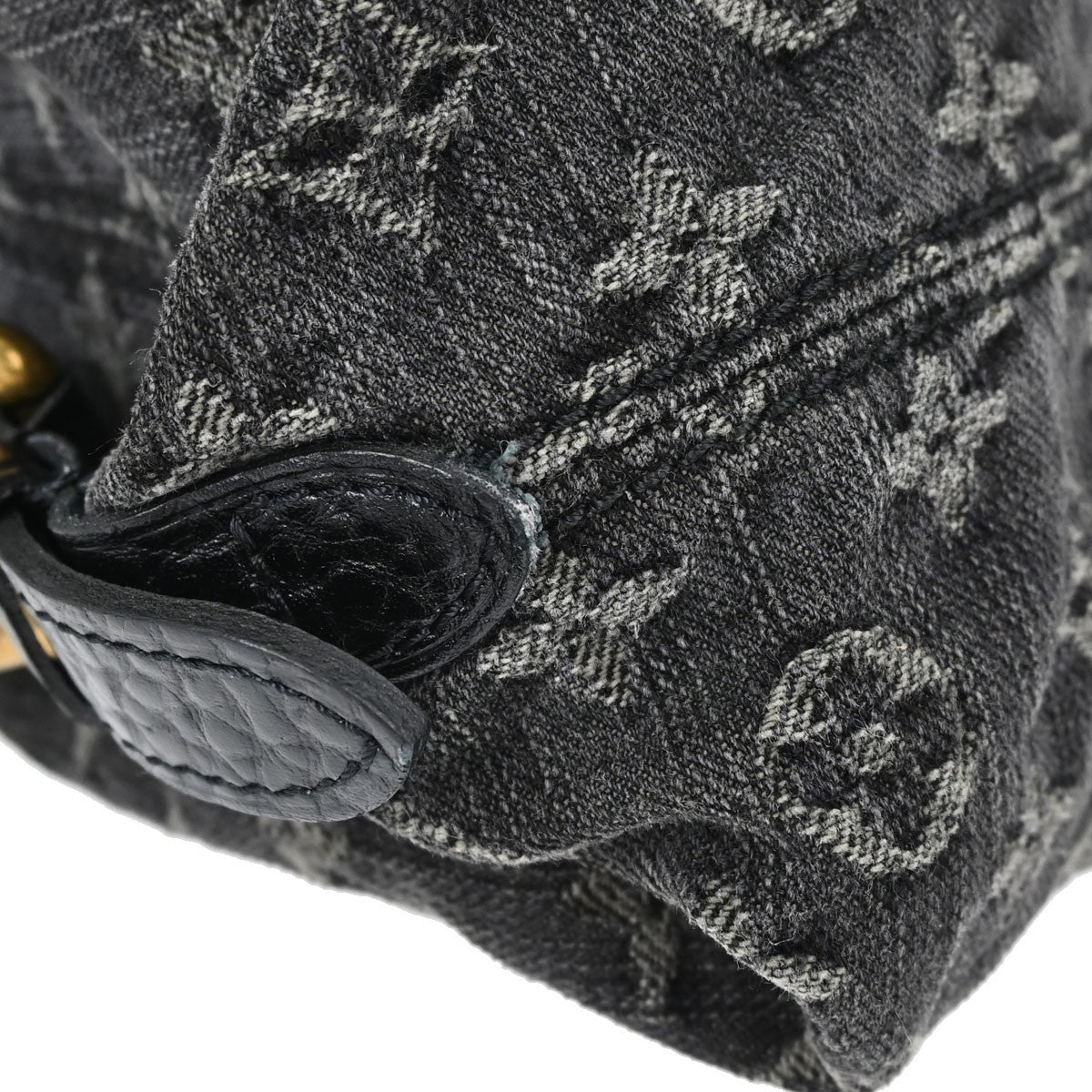 Louis Vuitton Neo Cabby Monogram Denim, Black, Denim, Handbag