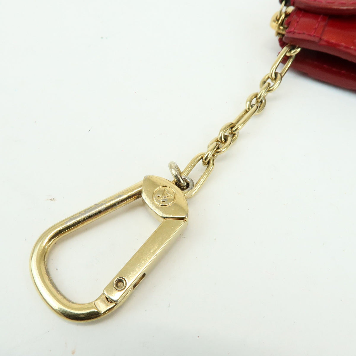 Louis Vuitton Pochette Clés Patent Leather, Red, Patent Leather, Wallet