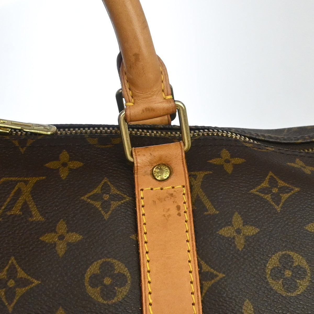 Louis Vuitton Keepall Monogram Canvas, Brown, Canvas, Travel Bag