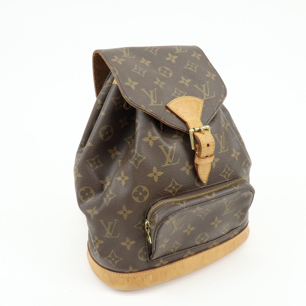 Louis Vuitton Vintage Montsouris Monogram Canvas, Brown, Canvas, Backpack
