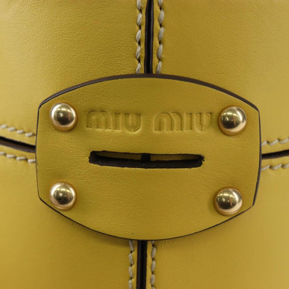 Miu Miu Vintage Leather, Yellow, Leather, Handbag