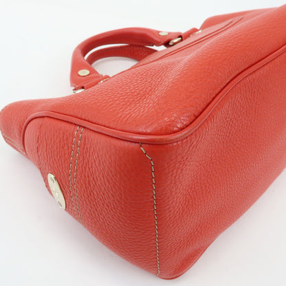 Celine Boogie Calfskin, Red, Leather, Handbag