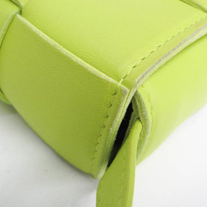 Bottega Veneta Cassette Maxi Intrecciato Leather, Green, Leather, Clutch