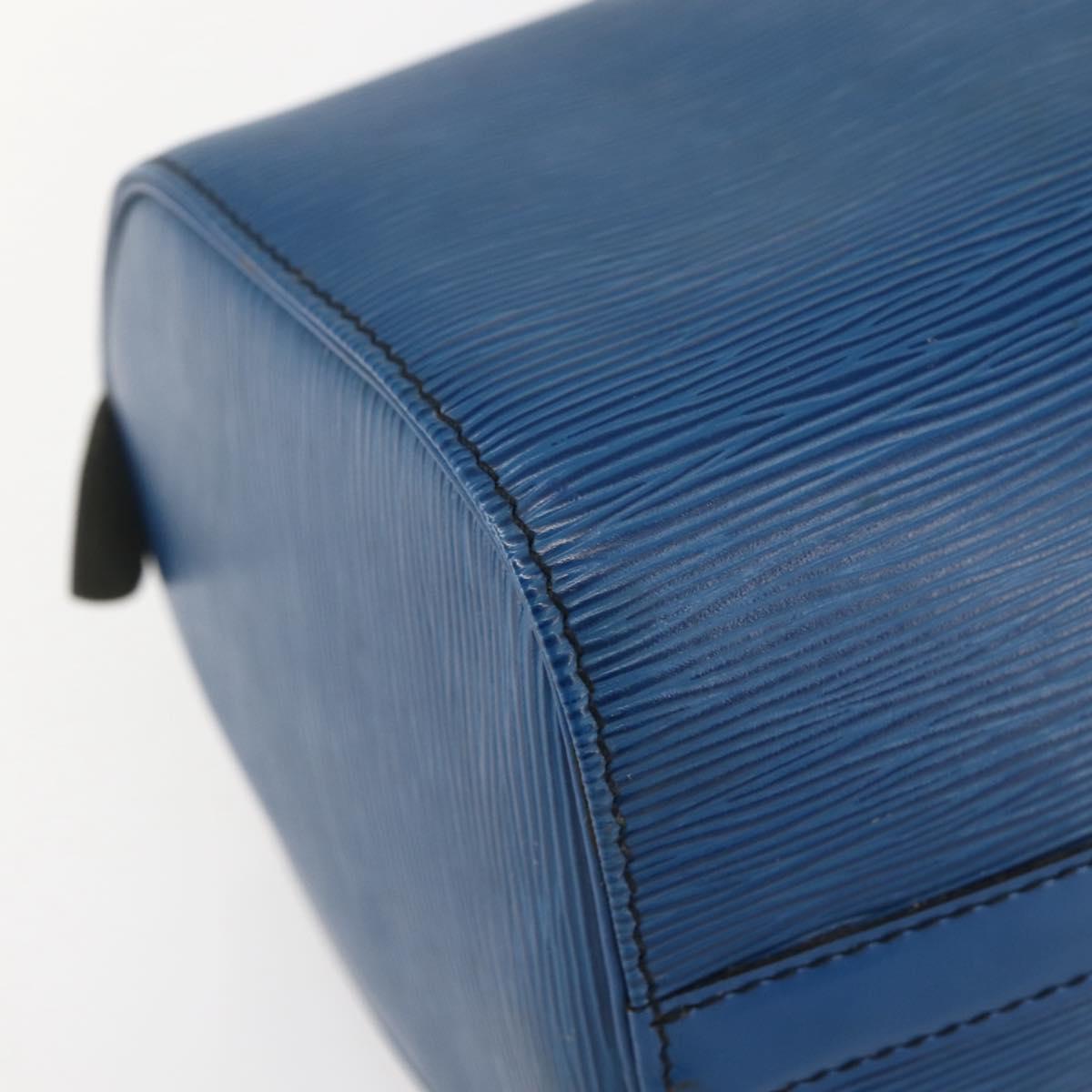 Louis Vuitton Speedy Handbag Epi Leather, BLUE, LEATHER, Handbag