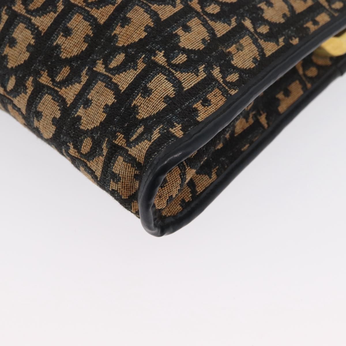 Christian Dior Vintage Trotter Canvas, Navy, Canvas, Shoulder Bag