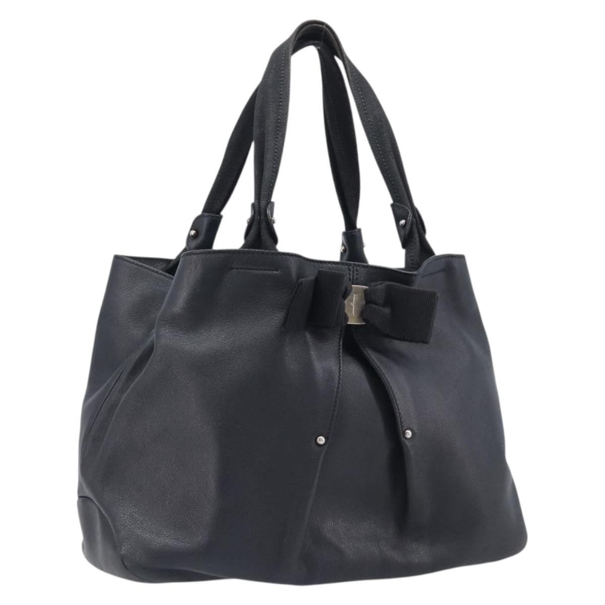 Salvatore Ferragamo Vala tote Leather, Black, Leather, Tote Bag