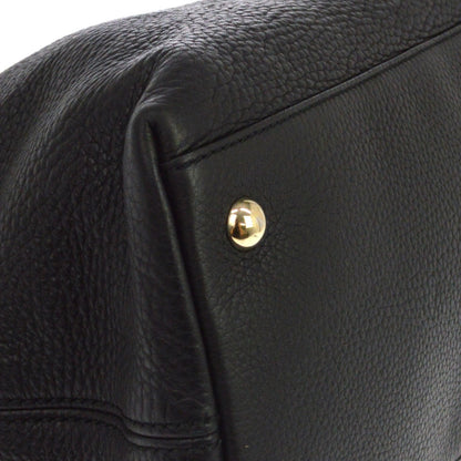 Gucci Soho Working Leather, Black, Leather, Tote Bag