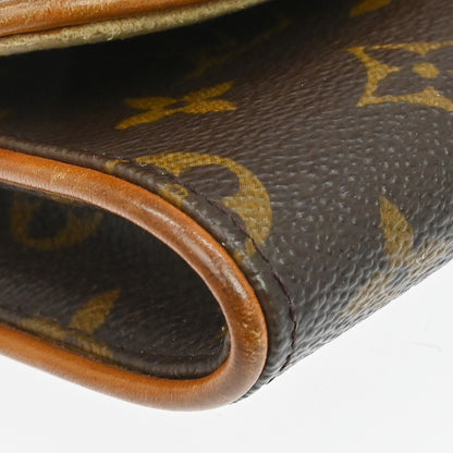 Louis Vuitton Twin Monogram Canvas, Brown, Canvas, Clutch