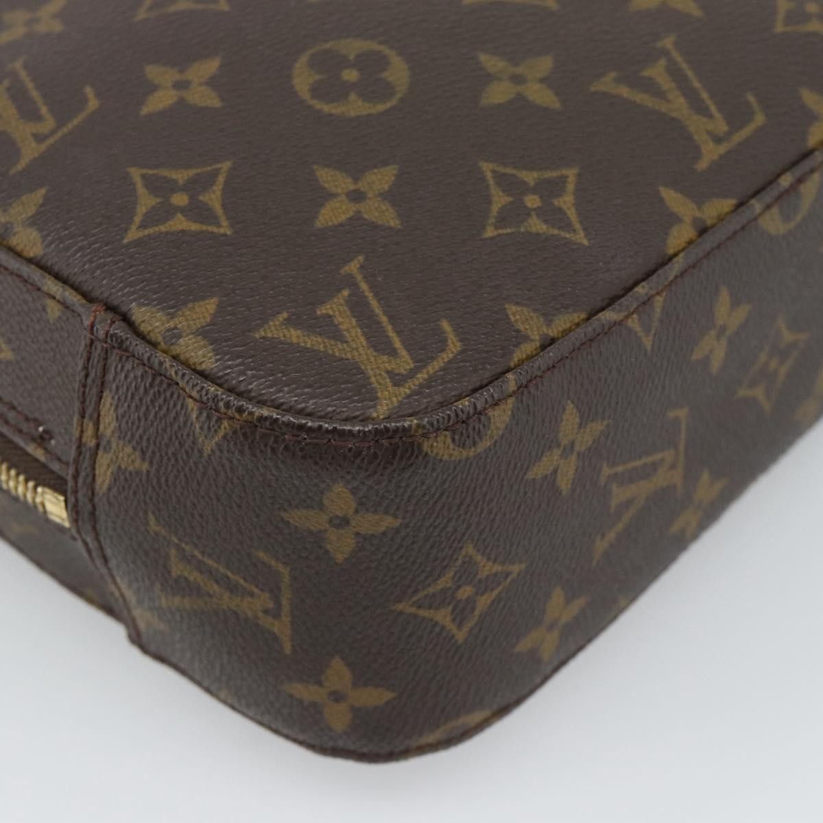 Louis Vuitton Spontini Monogram Canvas, Brown, Canvas, Handbag