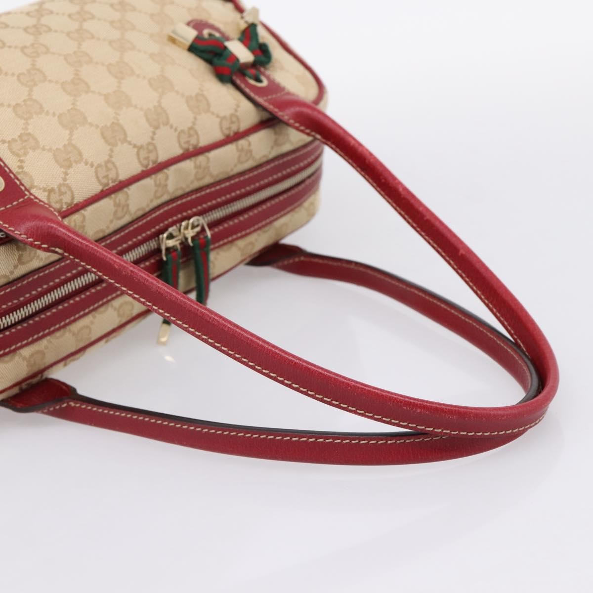Gucci Princy Boston GG Canvas, Beige, Canvas, Handbag