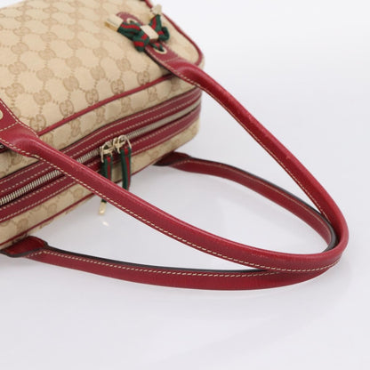 Gucci Princy Boston GG Canvas, Beige, Canvas, Handbag