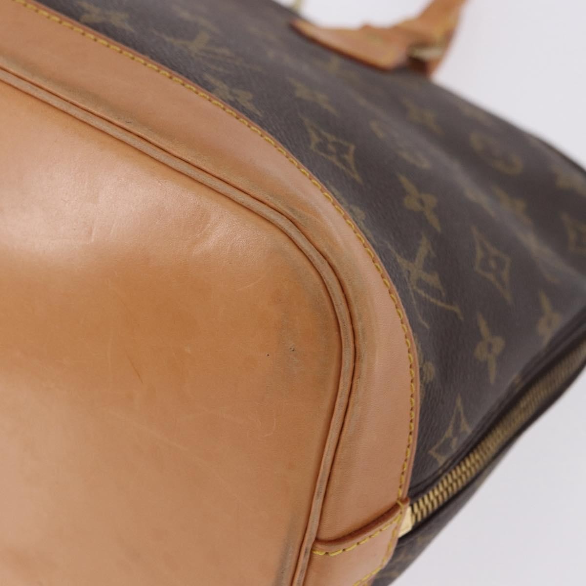 Louis Vuitton Vintage Alma Monogram Canvas, Brown, Canvas, Handbag