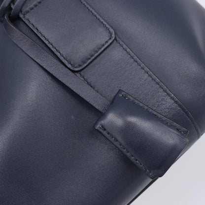 Salvatore Ferragamo Vintage Gancini Top Handle Leather, Navy, Leather, Handbag