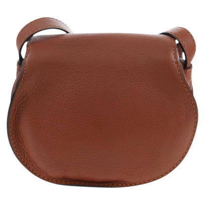 Chloe Marcie Leather, Brown, Leather, Crossbody Bag