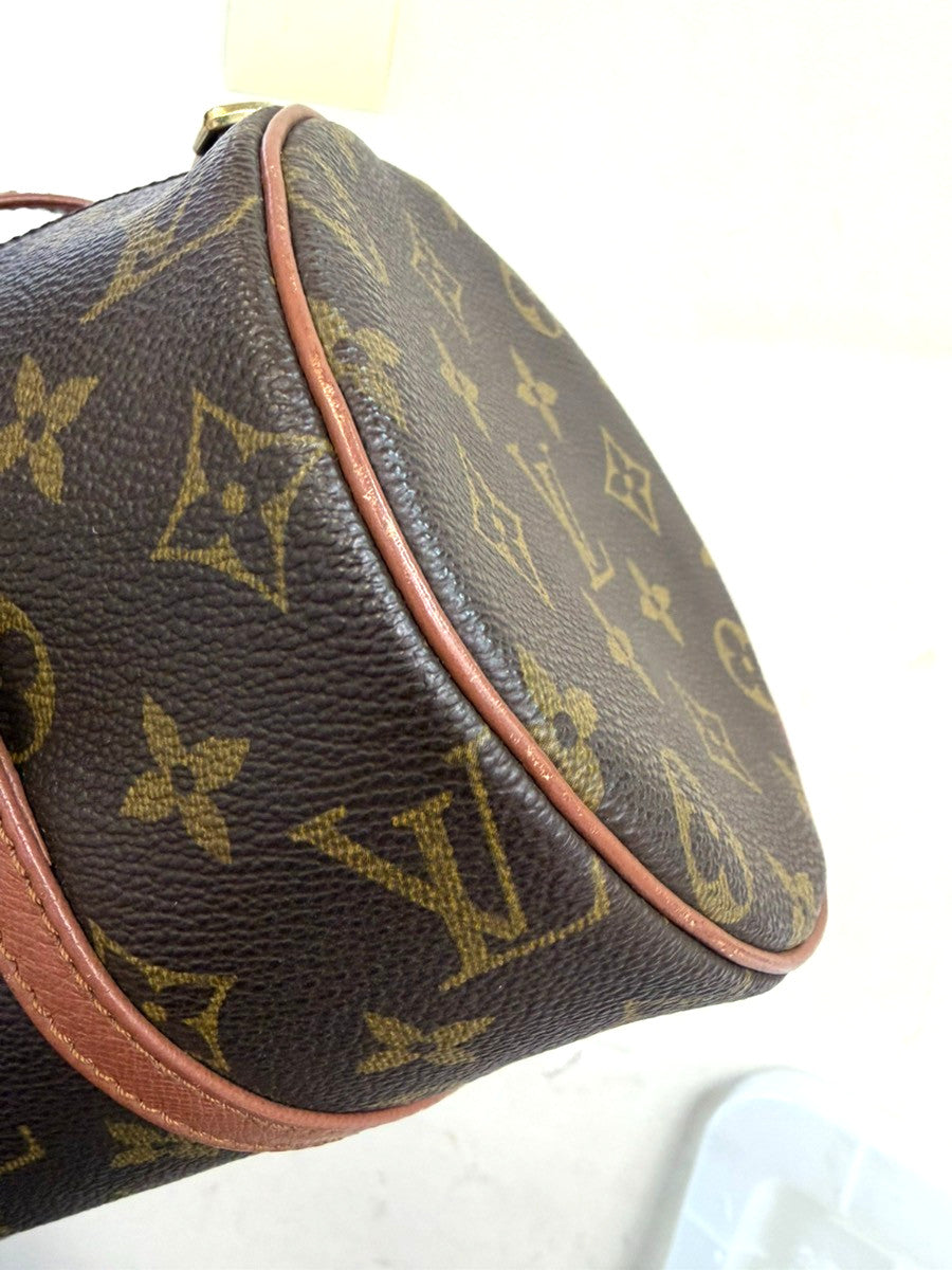 Louis Vuitton Papillon Monogram Canvas, Brown, Leather, Handbag