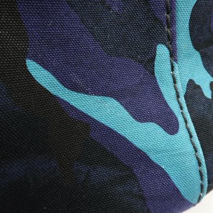 Prada Canapa Convertible Printed Canvas, Blue, Canvas, Tote Bag