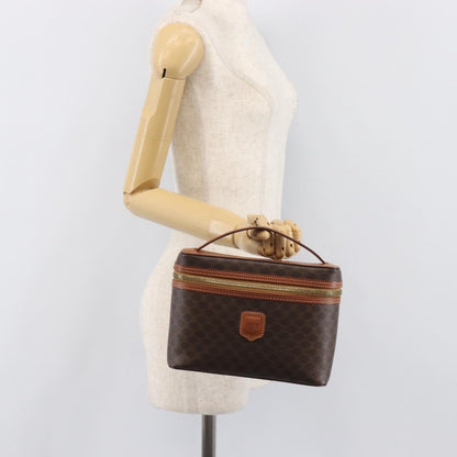 Celine Macadam Vanity Canvas, Brown, Canvas, Clutch