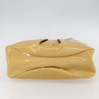 Salvatore Ferragamo Vala Patent Leather, Yellow, Patent Leather, Handbag