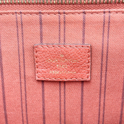 Louis Vuitton Citadine Monogram Empreinte Leather, Red, Leather, Handbag